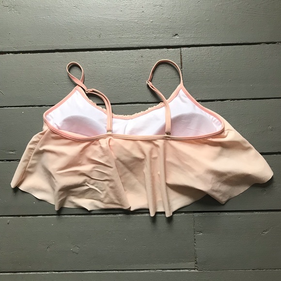 Pink Flowy Bikini Top, Size Medium - Picture 2 of 3